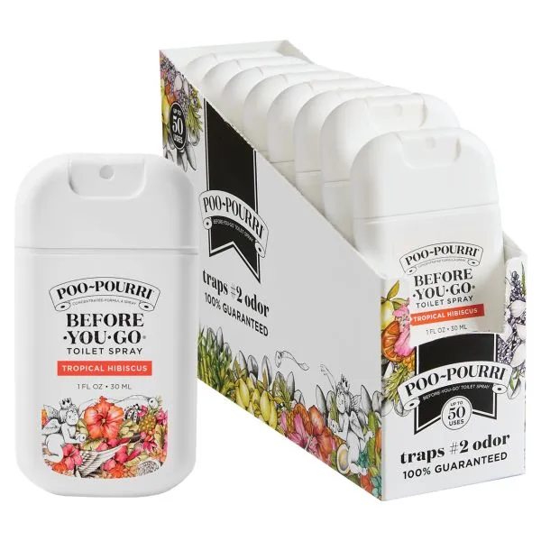 Balíček PooPourri Tropical Hibiscus 30ml, 8 ks