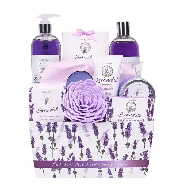 Dárkové balení kosmetiky s levandulovým olejem 11ks