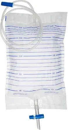 Sáček močový s dolní výpustí (zpětný ventil), 90 cm, 2000 ml