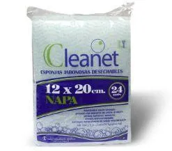 Cleanet mýdlová mycí houbička 24 ks