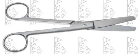 Chirurgické nůžky rovné  tupé/tupé,130mm