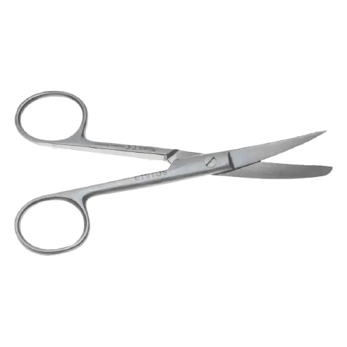 Nůžky chirurgické, zahnuté, ostré/tupé, délka 115 mm