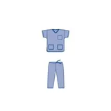 Chirurgické oblečení komplet (kalhoty+halena) M Blue SMMS - EN13795