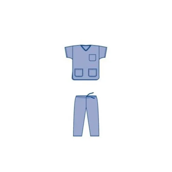 Chirurgické oblečení komplet (kalhoty+halena) M Blue SMMS - EN13795