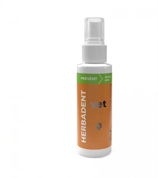 HERBADENT VET PREVENT
Bylinný ústní sprej pro psy a kočky 90 ml
