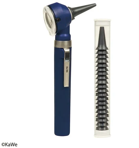 Otoskop bateriový Kawe Piccolight halogen, 20 zrcátek