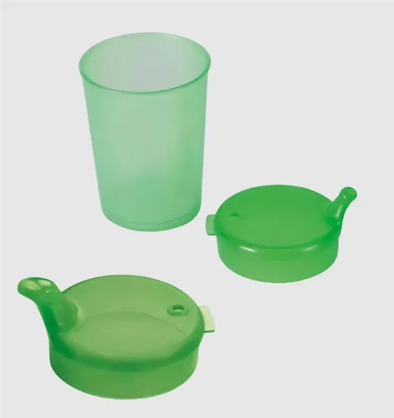 Kelímek s pítkem, zelený, 50 x 250 ml
