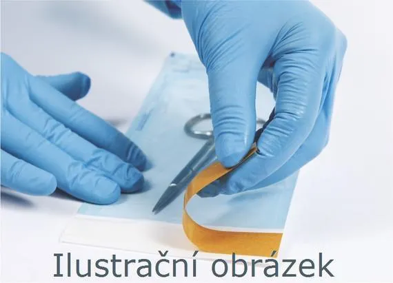 Sáček sterilizační, plochý, samolepicí, papírový + fólie, 100 mm x 200 mm,(EO,P)
