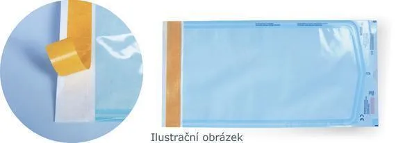 Sáček sterilizační, plochý, samolepicí, papírový + fólie, 100 mm x 250 mm,(EO,P)