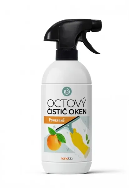 Octový čistič NA SKLA A OKNA pomeranč 500 ml