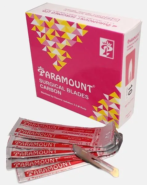 Čepelka skalpelová č. 15, sterilní, Carbon Paramount