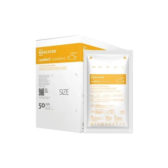 Rukavice operační Mercator Comfort Powdered, pudrované, vel. 7