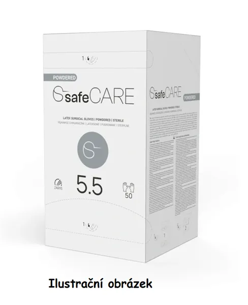 Rukavice operační vel.8,5 Safe Care s pudrem (ks=pár)