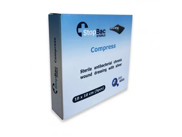 Kompres 10 x 15 cm na chronické rány antibakteriální SBS Compres