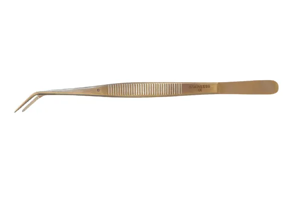 Pinzeta zubní lomená, 16 cm
