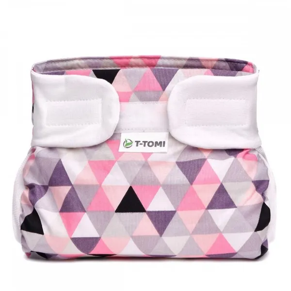 T-Tomi Ortopedické abdukční kalhotky, růžový trojúhelník 3 - 6 kg