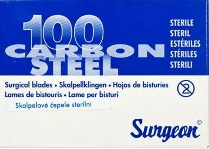 Čepelka skalpelová č. 15, sterilní, Carbon Surgeon