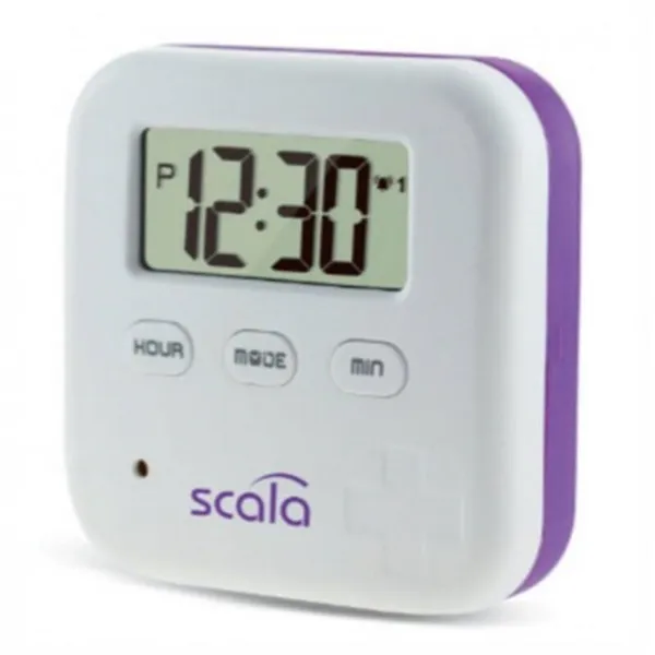 Dávkovač tablet Scala s alarmem 6 přihrádek