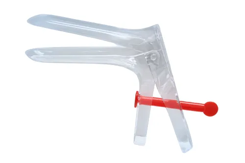 Gynekologické zrcadlo jednorázové vel. M, 26 mm červený kolík