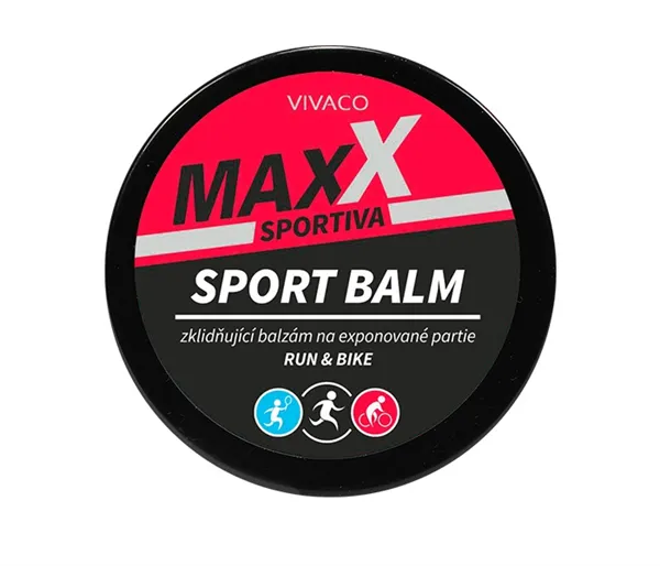 Vivaco Maxx Sportiva Sport balm 100ml - kořenitá vůně - červený