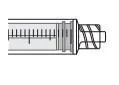 DicoNEX stříkačka, 3dílná, luer lock, 2ml, sterilní, zelená