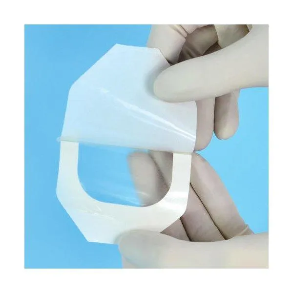 ElastoDERM F fóliové krytí s rámečkovým typem aplikace,4,4cmx4,4cm, sterilní