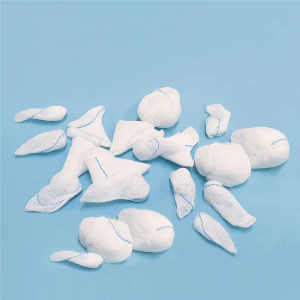 Tampon z gázy sterilní, 17nit., 4vr., 30cmx30cm, kulatý s RTG nití, Tupfer lux S, 10ks