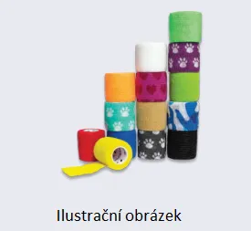 Samofixační obinadlo YellowBand 7,5 x 450 cm, žlutá (12ks)