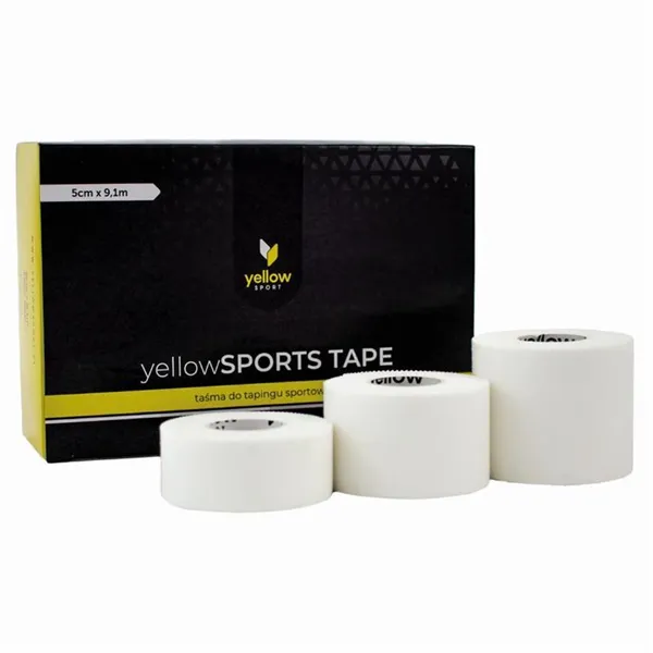 Sportovní tejpovací páska 3,8 cm x 9,1 m Yellow Sport Tape, bílá