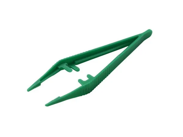 Pinzeta, sterilní, jednorázová, zelená,délka 13 cm 